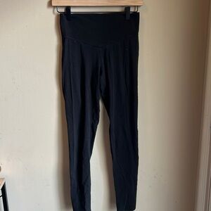 Mind Body Soul Black High Rise Cropped Leggings